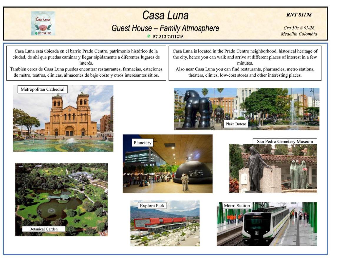 Casa Luna -Estrategica Ubicacion- Medellín Kültér fotó