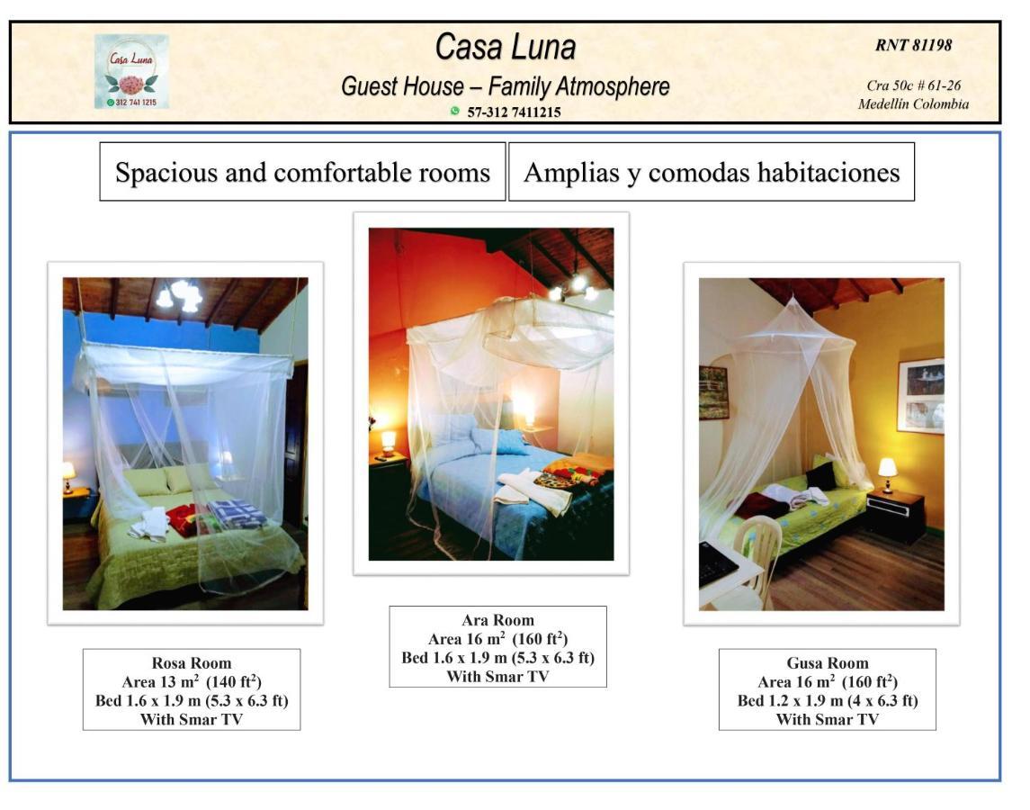 Casa Luna -Estrategica Ubicacion- Medellín Kültér fotó